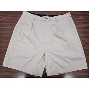 Tommy Hilfiger Golf NWT Mens 38 Khaki Chino Shorts Embroidered Crest Vintage 90s